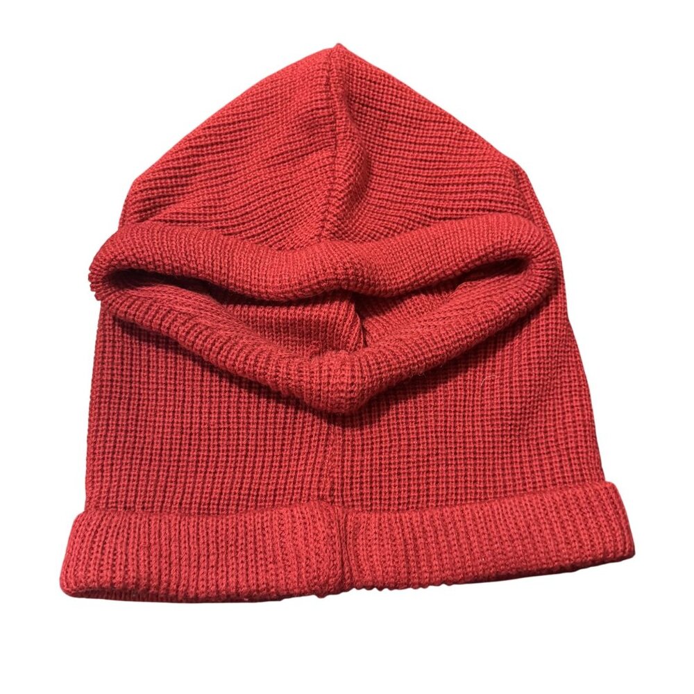 Bogner Red Knitted Wool Acrylic Winter  Hoodie/Scarf Pullover Balaclava One Size - Picture 3 of 7